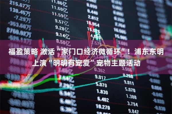 福盈策略 激活“家门口经济微循环”！浦东东明上演“明明有宠爱”宠物主题活动